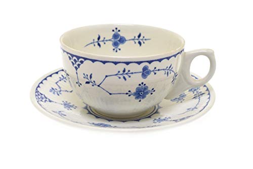 Franciscan Denmark Blue Flat Cup and Saucer