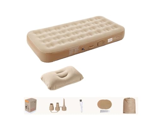 ihigエアーベッド キャンプ用品 エアーマット 電動ポンプ内蔵 シングル ダブル 90秒超速膨張 25cm極厚&400kg耐荷重 折り畳み式 自動膨張 ワンタッチで空気抜け 取り外し可能 エアーマットレス 防災/車中泊/お花見対応 梅雨対策抗菌加工 折り
