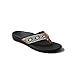 Reef Ortho Woven Womens Flip Flop, Arch Support and Soft Cushion Footbed, Black/White, 11