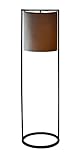 bodenlampe metall Die hochwertige Design Stehlampe hat einen grauen Schirm aus Samt, dieser gemütliche Schirm verleiht dem Wohnzimmer eine gemütliche Atmosphäre. Das Gestell der Stoff Stehlampe ist in einem matten schwarz.