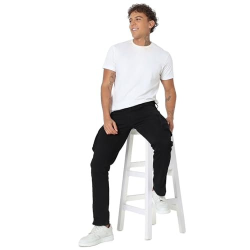 Image of Spykar Men's Regular Cargo Pants