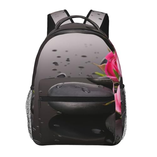 Mochila ligera plegable de montaña con estampado floral