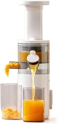 SHRGOMPIT Exprimidor portátil multifuncional pequeño for el hogar, exprimidor eléctrico de naranja y granate, máquina de zumo de zanahoria, máquina extractora de zumo de frutas en frío y lento for el