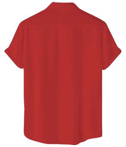 Image of Men's Half Sleeve Pocket Cotton Short Kurta Superfine Mandarin Chinese Collar Premium Short Kurta