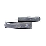 VioziteGam Smoke Front Bumper Side Marker Light Fits Lincoln LS Base 2000-2002 & LSE 2001-2002 W/O Package Incandescent-Bulb Type ABS Plastic Lens-Lens