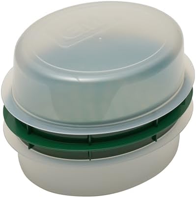 LEM Products Batter Bowl with Lid, Plastic, Translucent and Green