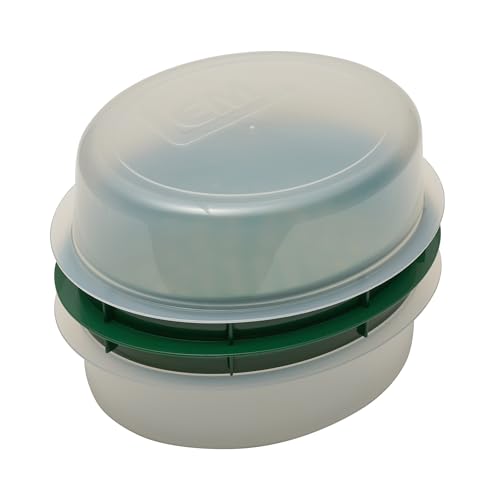 LEM Products Batter Bowl with Lid Plastic Translucent and Green