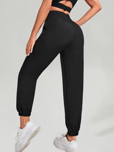 Image of LERIYA Fashion Women's Joggers - Soft High Waist Straight Fit Pants | Comfortable Polylyrca Trousers Travel