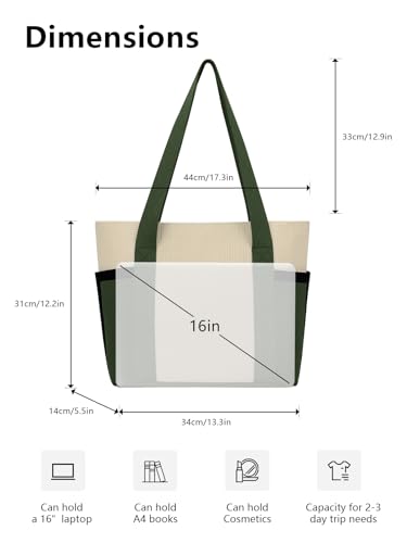 Image of Tote Bag for Women, Lightweight Handbag Bags, Shoulder Hobo Bag for Daily, Travel, School, Teacher