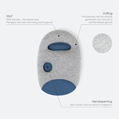 Ostrichpillow Mini - Mini Reiskussen voor Mannen, Vrouwen, Kinderen - Hoogwaardig Comfort, Compact & Lichtgewicht, Veelzijdige Slaapposities, Gemakkelijk Schoon te Maken