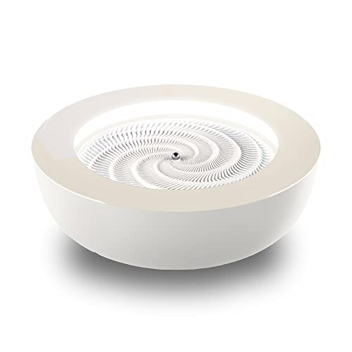 Homedics Drift Sandscape, Perpetual Motion Machine, Zen Garden, Meditation Accessories, Decorative Sandscape, Bluetooth, iOS, Android, by Homedics (21 Inch (Large), Cream)