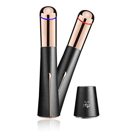 Ms.W Heated Eye Massager Multifunctional,Sonic Vibration Eye Care Massager,Anti-Aging Wand Facial Wand With 45±5℃ Heated Skin Tightening And Firming Massage,For Puffiness And Dark Circles Cover