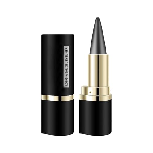 Lápiz Delineador de Ojos En Barra, Crema de delineador de Ojos, Lápiz Delineador de Ojos Blanco en Gel de Secado Rápido, Waterproof, Larga Duración, No Se Corre (BROWN)