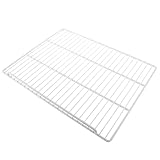 balacoo Divisorio per Ripiano Congelatore in Metallo Bianco 45X35 CM Organizzatore per Frigorifero Uso Domestico e Commerciale Facile da Pulire e Resistente