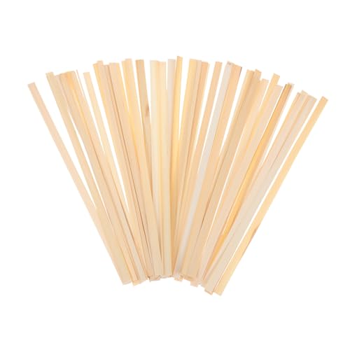 RORPOIR DIY Craft Bamboo Weaving Material Bag Bamboo Webbing 50pcs Flower Basket Strips for Creative Projects