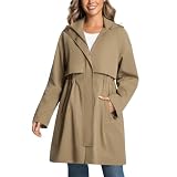 PUREPEAR Rain Jacket Drawstring Trench
