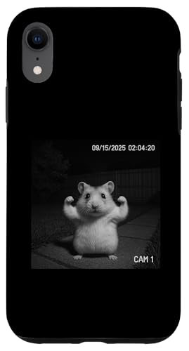 Funny Hamster Flexing On Security Camera X}zP[X iPhone XR p
