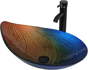 ZealWe DE-BA013-X Glaswaschbecken Set