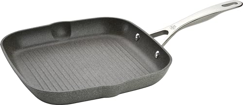 BALLARINI Salina Grillpfanne, 28 cm, quadratisch, mit Ausguss, Antihaftbeschichtung, für alle Herdarten geeignet