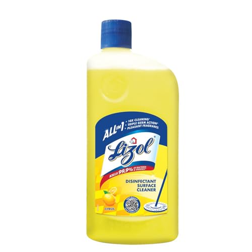 Lizol Disinfectant Surface & Floor Cleaner Liquid, Citrus - 1 Lit...