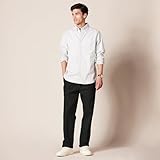 Amazon Essentials Men's Classic-Fit Wrinkle-Resistant Pleated Chino Trouser (Available in Big & Tall), Black, 40W / 38L - Image 5