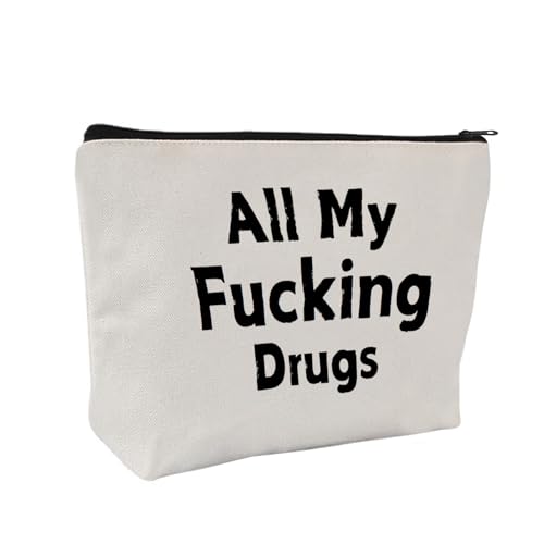 ZOCIGIFTS Medicine Storage Pouches, Makeup Bag for Travel - Zipper Cosmetic Storage Bag with Vibrant Designs, Multi-Use Functionality (Gift for Birthdays, Graduation, Christmas) (Style E)