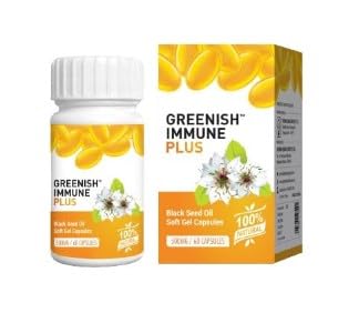 GREENISH IMMUNEPLUS BLACKSEED OIL CAPSULES (60 CAP)|Diabetes & Immune Booster| Promotes Digestive Health| Supports Immune System | pack of 2 (60 CAP) (B0CZZTFNL6) Amazon Price History, Amazon Price Tracker