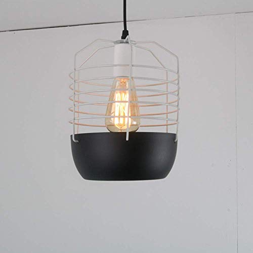 Lustre LED industriel suspension cage oiseaux rétro e27 den - 6