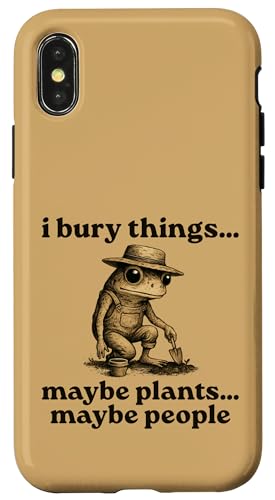 Funny I Bury Things Maybe Plants Maybe People �X�}�z�P�[�X iPhone X/XS �p