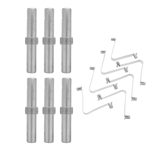 Barre de ajustement précis avec colliers et ressorts d'échafaudage acier (12 pcs)