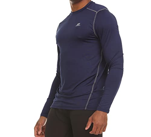 Russell Athletic Men's Fitted Not Tight Long Sleeve Performance T-Shirt, DK Navy, X-Large