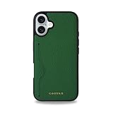 COGURE コグレ iPhone16Plus ケース 本革 シュリンクカーフレザー カード入れ シンプル おしゃれ ギフトボックス付き COPC1 グリーン【Green】