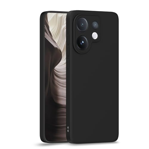 Image of Outlouders Back Cover for Vivo V60 5G / Vivo T4 Pro 5G | Camera Protection | Durable Soft Matte Silicone Bumper Case (Black)