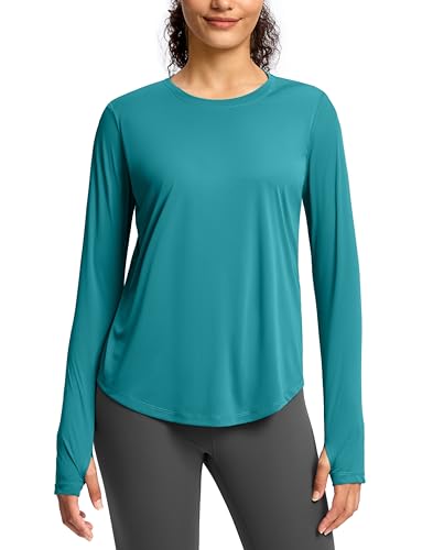 Image of Soothfeel Lightweight Long Sleeve Workout Tops for Women Gym Running Shirts | Quick Dry, Breathable, Moisture Wicking, UPF 50+ Sun Protection, Athletic Shirts for Running, Gym, Exercise, Yoga, Hiking