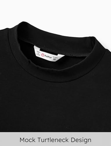 PATPAT Family Matching Outfits for Fall Winter Long Sleeve Women Dresses and Sweatshirts Sets for Holiday Photoshoot