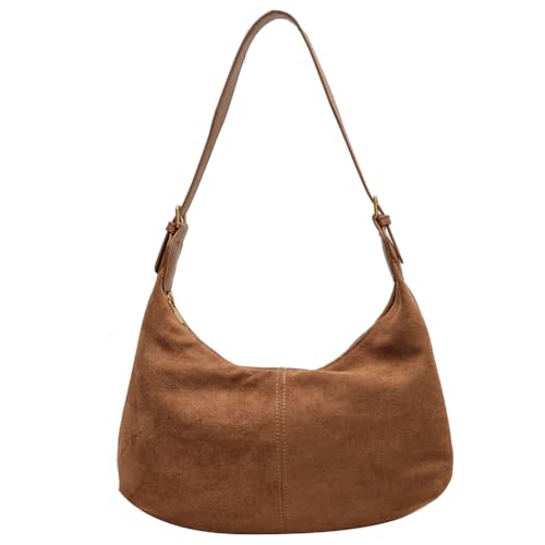TIAASTAP Wildleder Handtasche Damen Umhängetasche Damen klein Hobo...