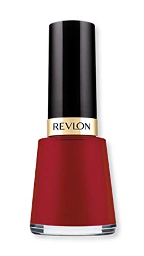 Revlon Nail Enamel, Chip Resistant Nail Polish, Glossy Shine Finish, in Red/Coral, 721 Raven Red, 0.5 oz