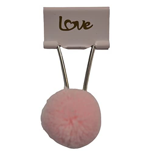 Binder Clips Love Pom Pom Molin 32mm 5 unidades