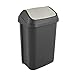 keeeper Cubo de Basura con Tapa Basculante, 25 l, Swantje, Gris grafito
