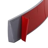 Gdfnmogo ible Silikon-Rampen-Reshold Strip für Sweepi-Roboter, 1 m, selbstabfallende Klettermatte für Haushalt, Roboter, Vakuu, Wasserhandel (grau)