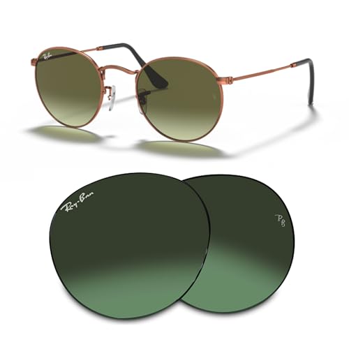 Ray-Ban Original ROUND METAL RB3447 Replacement Lenses +BUNDLE with ACCESSORY EYEWEAR KIT