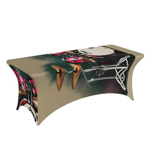 Nappe de table rectangulaire extensible grand format tambour jazz - 4