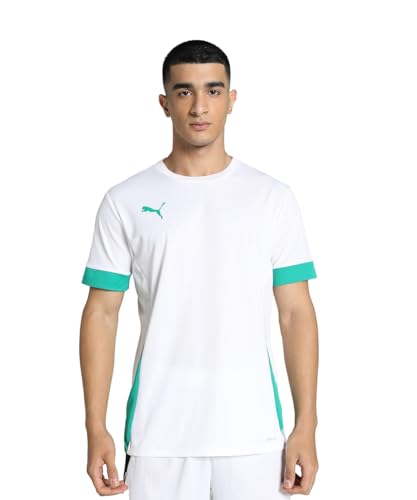 PUMA teamGOAL Matchday Jersey, Unisex-Erwachsene Fußballtrikot, PUMA White-Sport Green,