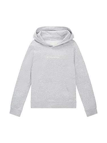 TOM TAILOR Mädchen Kinder Hoodie mit Print 1033799, Grau, 128