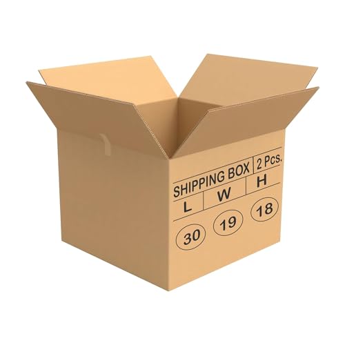 Image of ADDANBI-PACK OF 2 |30 inchx19 inchx18 inch | 5ply Cardboard Boxes for Packaging | Brown Corrugated Box for | Shipping |Moving | Home Shifting | Parcel | Courier Packing box |Extra Large Carton Box