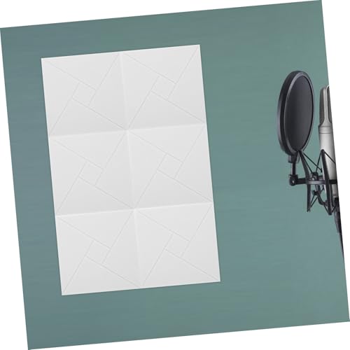 Totority 6 piezas Paneles Acústicos de Alta Densidad para Reducción de Ruido con Autoadhesivo para Estudios de Grabación, Teatros en Casa y Oficinas miniatura 5