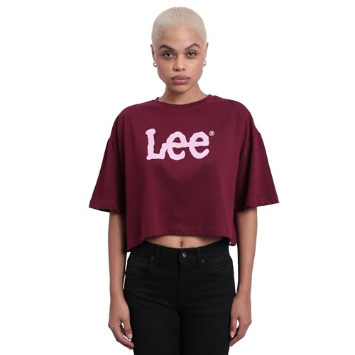Image of Lee Women's Solid Relaxed Fit Tshirts