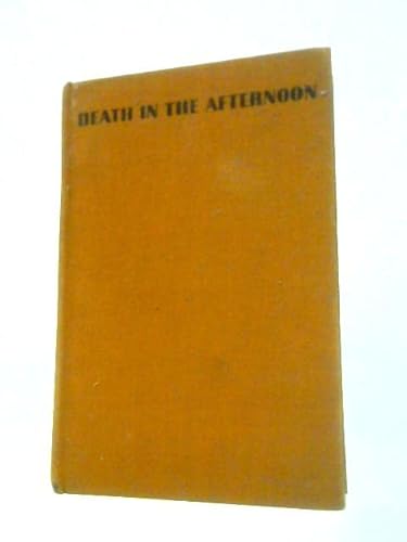 Death in the Afternoon. B00EVAWY04 Book Cover