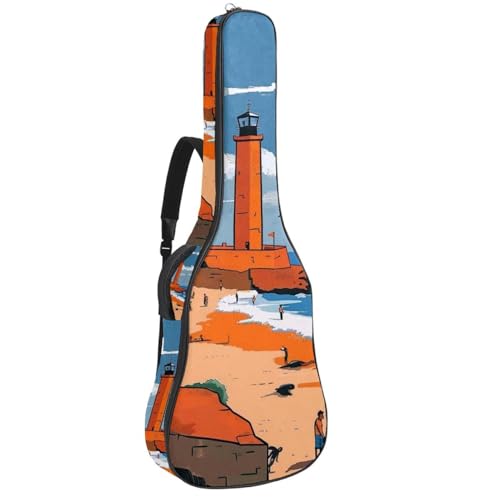 Sac pour guitare basse motif plage abstrait pour exprimer votre créativité