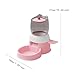 Automatic Pet Feeder Dogs Cats Food Feeder Cat Food Water Dispenser Dispenser for Cat, Pink
